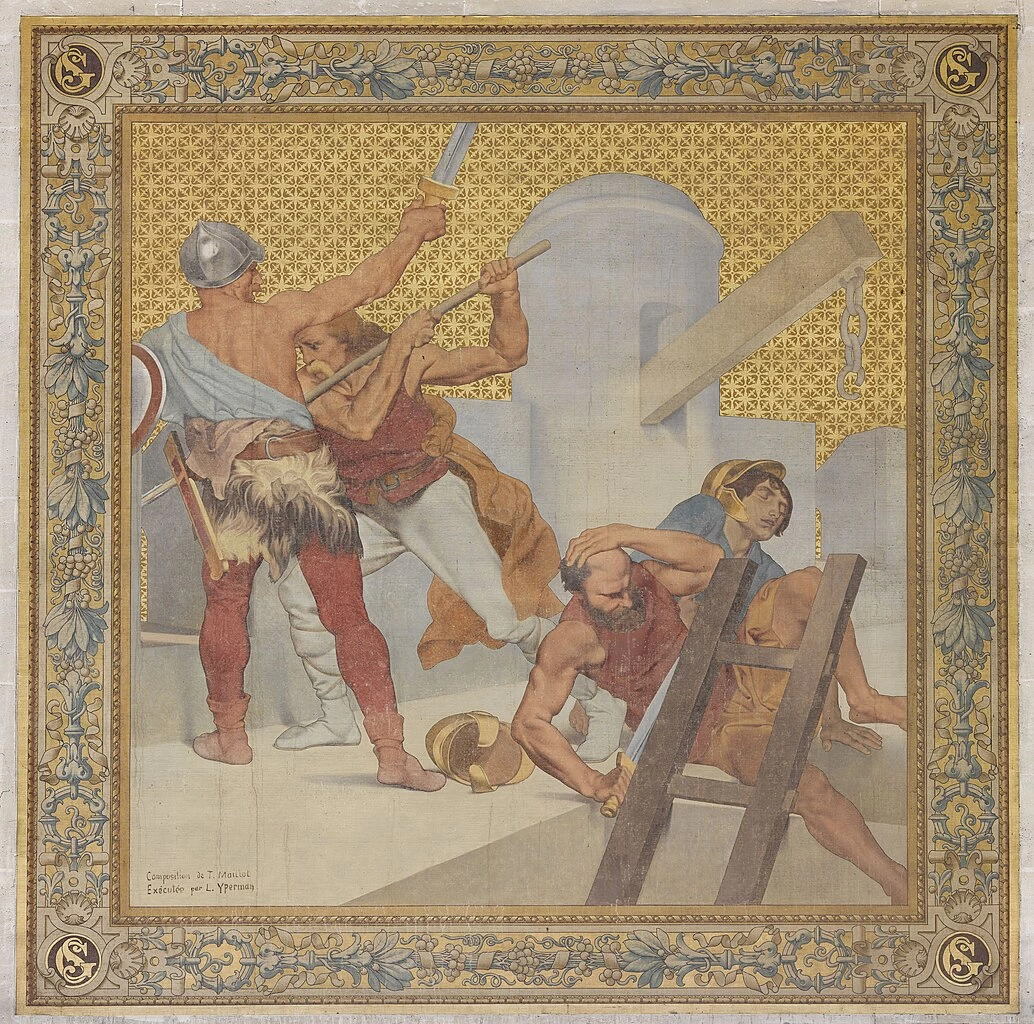 Pierre Puvis de Chavannes - La storia di santa Genoveffa, I miracoli, Panthéon, Parigi 5